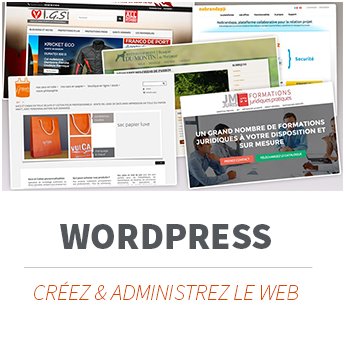 Formation WordPress, créer un site internet et l'administrer, le E-commerce simple avec WooCommerce pour votre boutique en-ligne. Formation à Limoges et partout en France